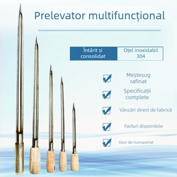 Esantionator pentru cereale din oțel inoxidabil 304 cu tubă de probă