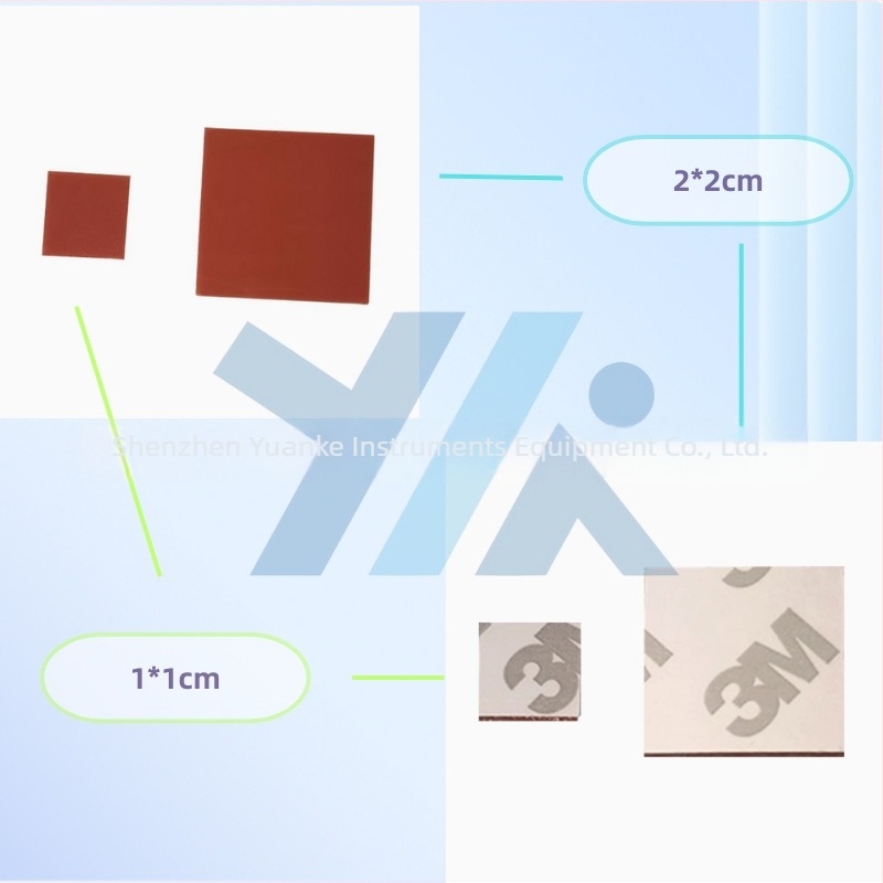 Fișă de fixare pentru tester de abraziune cu lână de oțel și placă pătrată din silicon antiderapant, model YK-FKD1*1CM/2*2CM