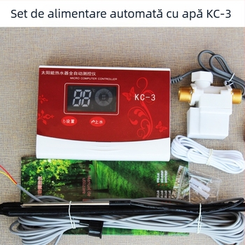 Controler pentru încălzitor solar de apă cu alimentare automată, afișaj LCD pentru temperatura apei și nivelul apei, model KC-3