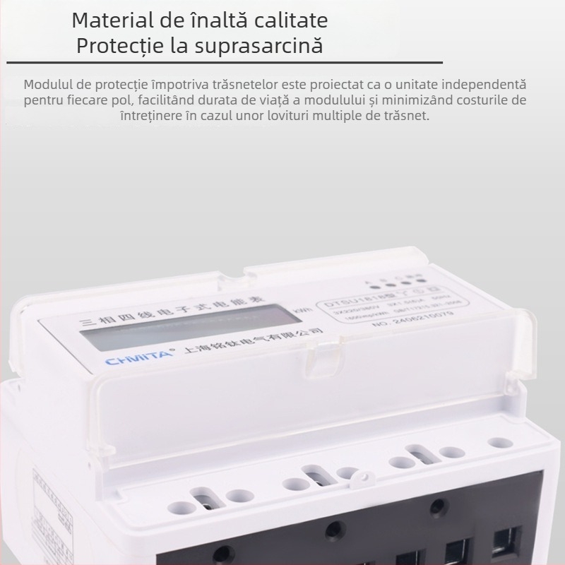 Măsurător electronic de energie trifazat, cu patru fire, 3VA1, compatibil cu contor multifuncțional de tensiune, curent și putere