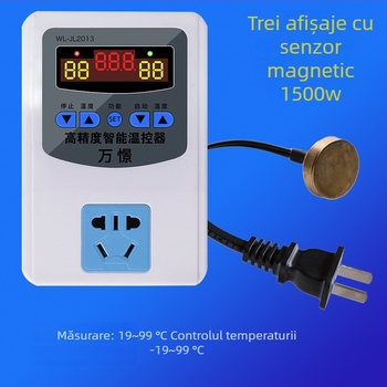 Termostat digital inteligent cu afișaj, pompă de circulație, precizie 0.1°C, temporizator reglabil, 220V, pentru incubator