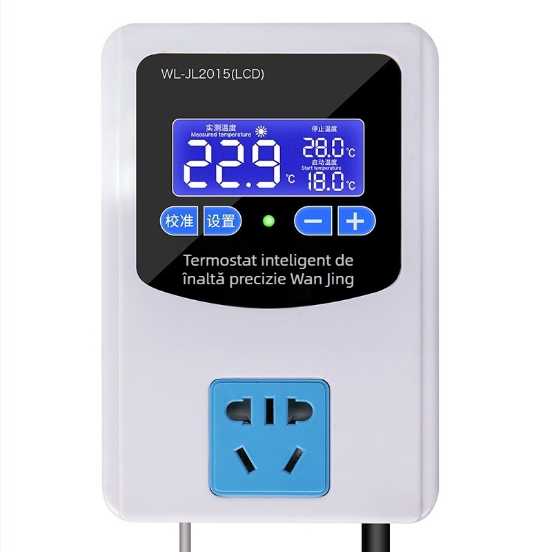 Termostat digital inteligent cu afișaj, pompă de circulație, precizie 0.1°C, temporizator reglabil, 220V, pentru incubator