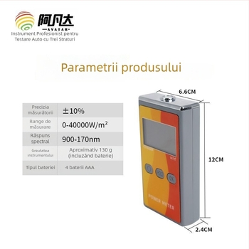 Tester de energie auto pentru film solar cu detector infraroșu pentru izolație termică, model Avatar AFD