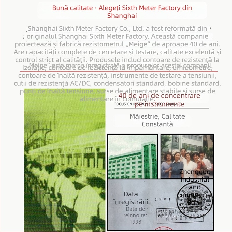 Meg Brand ZC-8 Sondă de rezistență la împământare, manivelă, protecție împotriva trăsnetelor