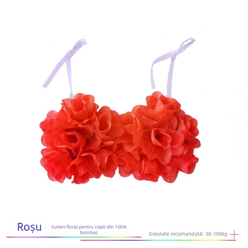 Bustier din cochilii de nucă de cocos și set fustă hula pentru dans etnic, unisex, Chenille-Spandex, primăvara 2025