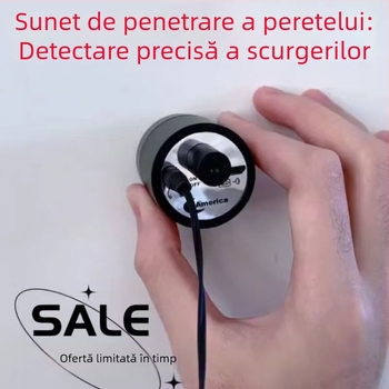 Detektor acustic industrial fără fir pentru detectarea scurgerilor de apă și a zgomotului în pereți și țevi