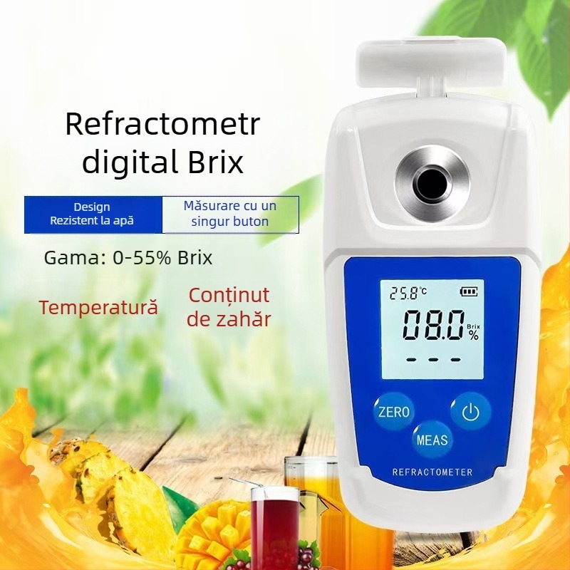 Brix meter pentru fructe – tester de zahăr, înaltă precizie (Model: 1; Brand: Alt; Tip: Alt; Utilizare: Alt; Origine: Alt)