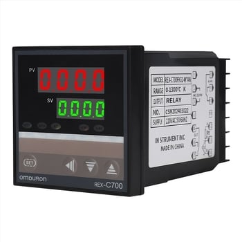 Controler PID pentru temperatură, afișaj digital, modele Rex-C100/Rex-C400, OMPURON, 220V, montaj pe panou, pentru țevi de încălzire