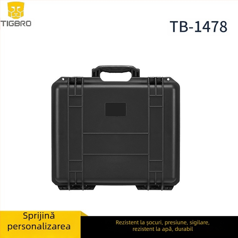 TIGBRO Cutie de unelte din plastic, cutie impermeabilă de siguranță pentru electricieni, husă pentru instrumente și echipament foto