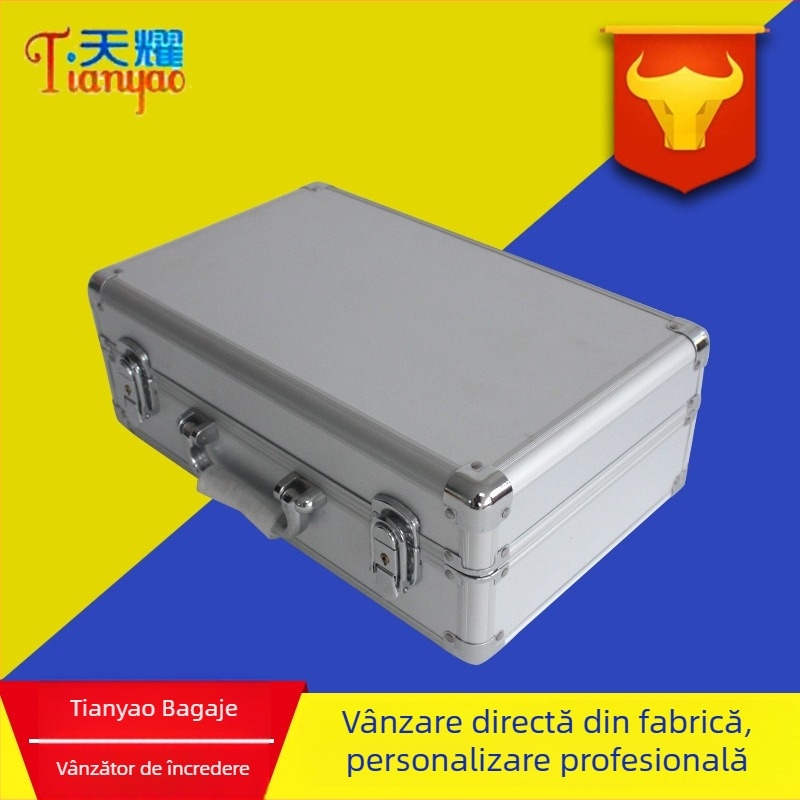 Cutie pentru instrumente din aliaj de aluminiu cu inserție EVA, capacitate de încărcare 20 kg, placă de înaltă densitate, cutie portabilă