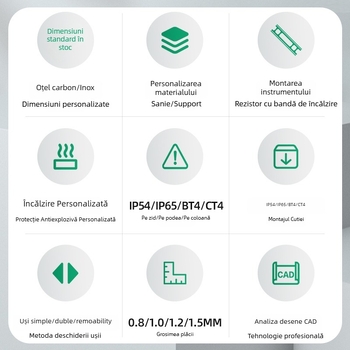 Cutie izolatoare din oțel inoxidabil pentru transmițere de presiune, protecție împotriva exploziei, design integrat sau separat, capacitate personalizabilă pentru un singur dispozitiv sau mai multe