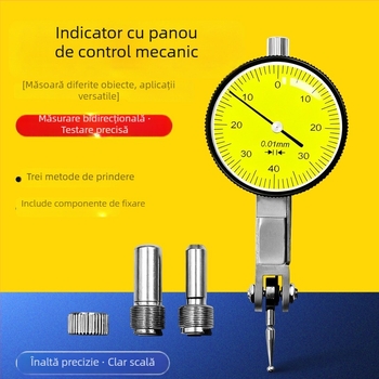 Indicator mecanic de cadran 0-10 mm, tip cu ac, precizie 0,01 mm