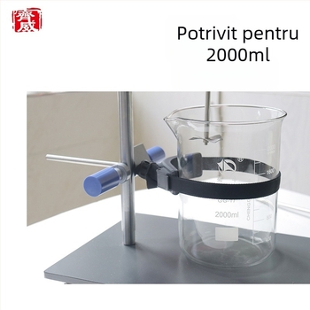 Clema pentru becher de laborator: fixă, pentru amestecare/agitare, clemă universală și atașament cu frânghie