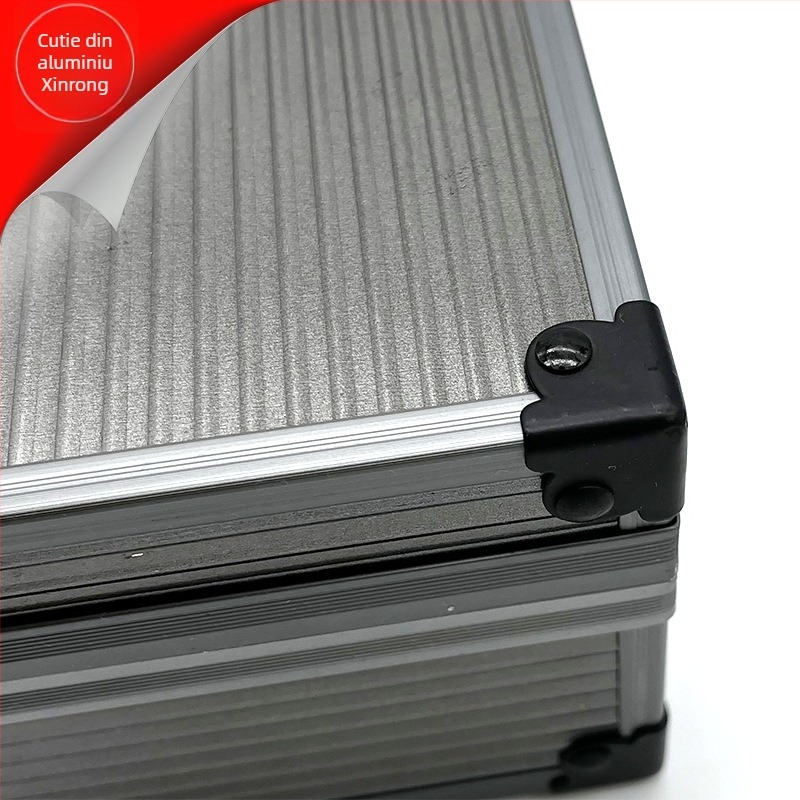 Cutie de ceasuri din aliaj de aluminiu cu capac rabatabil, suprafață ignifugă și interior EVA