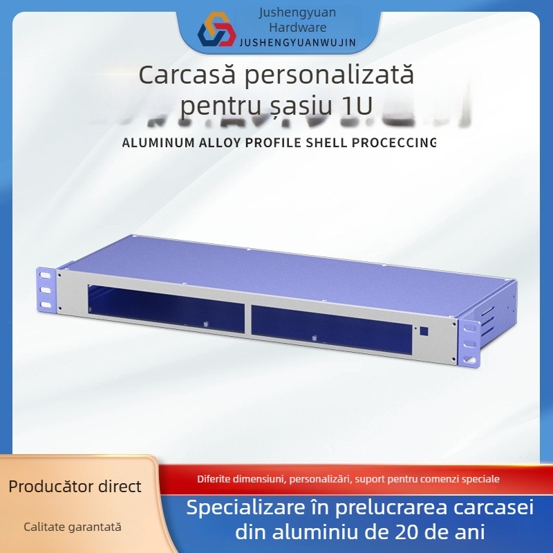 Carcasă pentru server GPU din aliaj de aluminiu, protecție EMI, carcasă pentru calcul AI la margine, design orizontal, procesare personalizabilă