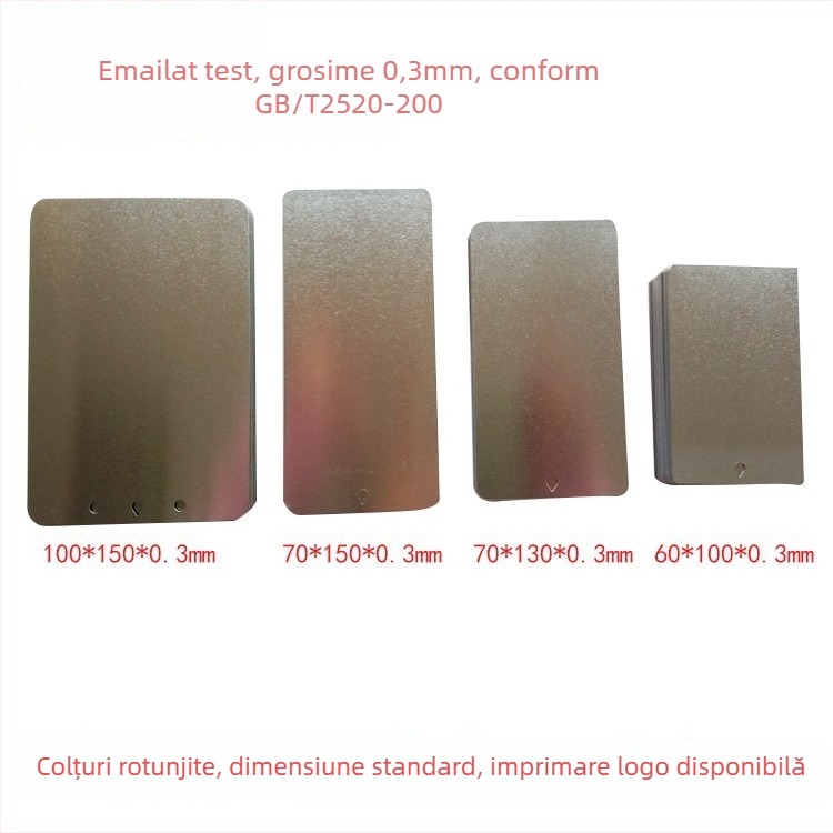 WP-YB101 plăcuță de aluminiu pentru test, dimensiuni 70×150×0.5 mm, prelucrare și personalizare disponibile