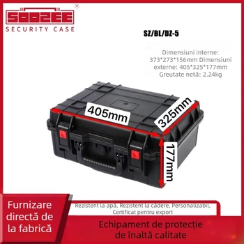 Shuang zhe SZ-5 Cutie de unelte din PP modificat, de nivel industrial, portabilă, impermeabilă și etanșă, cu mare capacitate