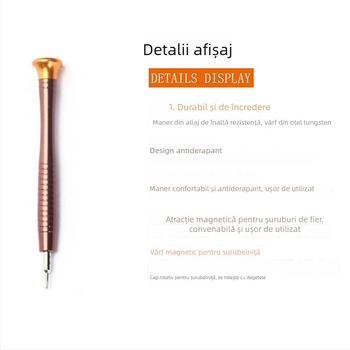 Set șurubelnițe în husă de piele, 25 în 1, pentru demontarea telefoanelor, ceasurilor și calculatoarelor