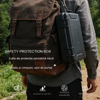 Cutie de unelte din plastic FR-2212, portabilă, rezistentă la umezeală, impermeabilă, depozitare multifuncțională