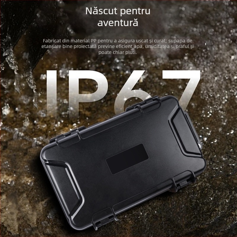 Cutie de unelte din plastic FR-2212, portabilă, rezistentă la umezeală, impermeabilă, depozitare multifuncțională