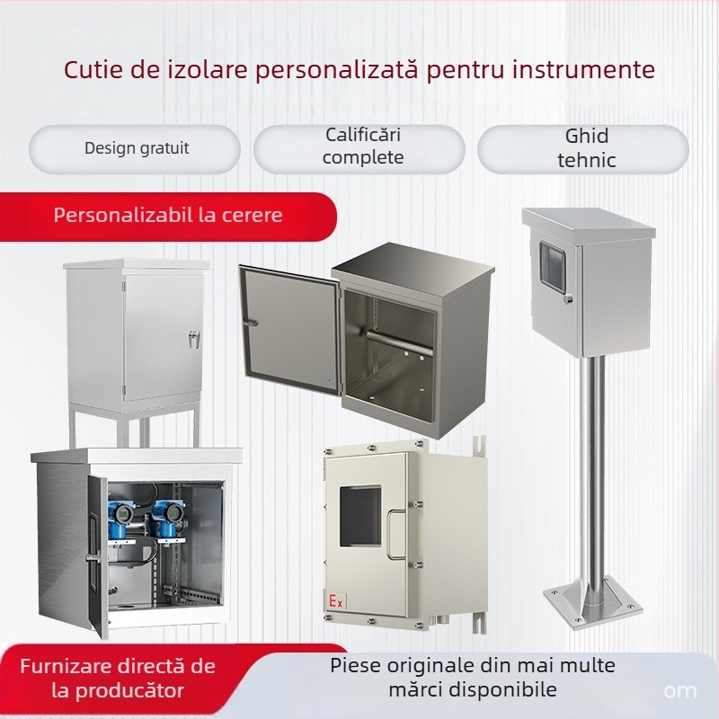 Cutie izolatoare pentru instrumente cu încălzire electrică și prin abur, protecție pentru transmițător, oțel inoxidabil 304, rezistentă la explozie, personalizabilă