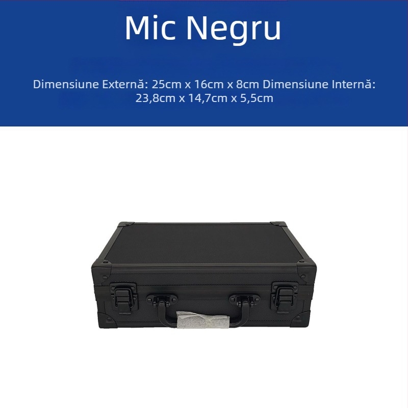 Cutie plastică pentru unelte, cu burete, rezistentă la șocuri, pentru echipamente și instrumente, depozitare documente