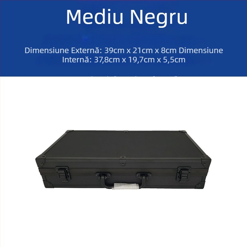 Cutie plastică pentru unelte, cu burete, rezistentă la șocuri, pentru echipamente și instrumente, depozitare documente