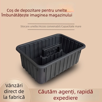 Cutie de unelte din plastic, coș de mână pentru unelte, depozitare pentru unelte și instrumente, origine Jiangxi, rezistență la încărcare