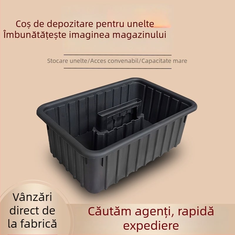 Cutie de unelte din plastic, coș de mână pentru unelte, depozitare pentru unelte și instrumente, origine Jiangxi, rezistență la încărcare