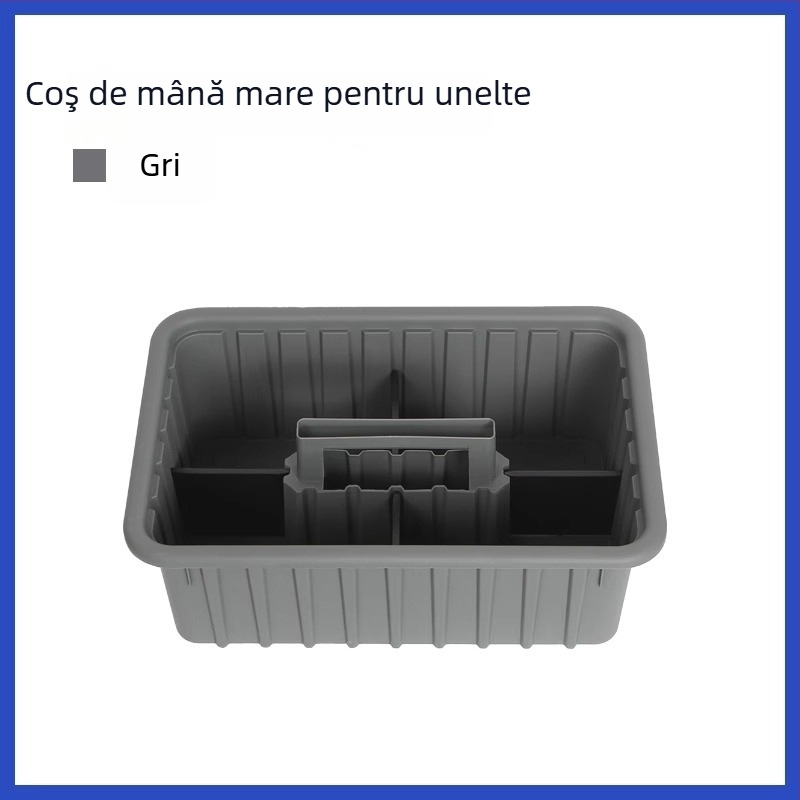 Cutie de unelte din plastic, coș de mână pentru unelte, depozitare pentru unelte și instrumente, origine Jiangxi, rezistență la încărcare