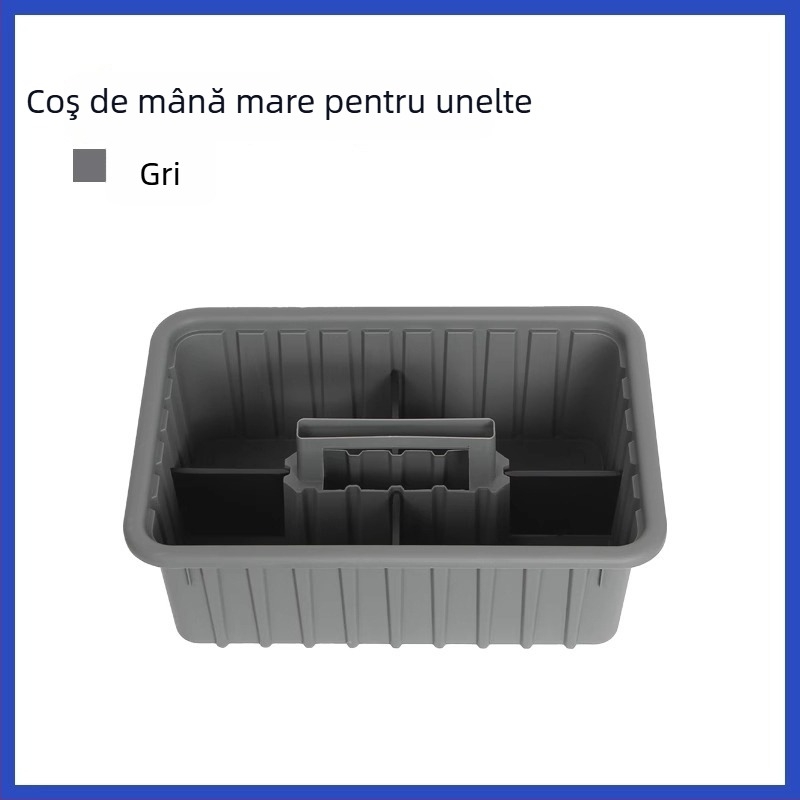 Cutie de unelte din plastic, coș de mână pentru unelte, depozitare pentru unelte și instrumente, origine Jiangxi, rezistență la încărcare
