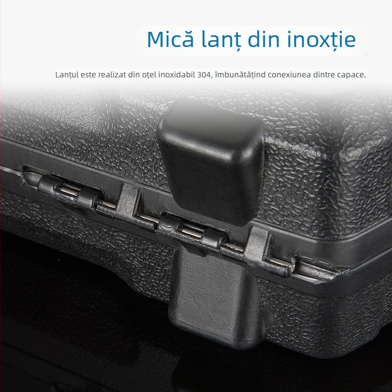 Cutie de unelte din plastic cu construcție blow molding, pentru unelte cu baterie litiu, cutie universală de instrumente