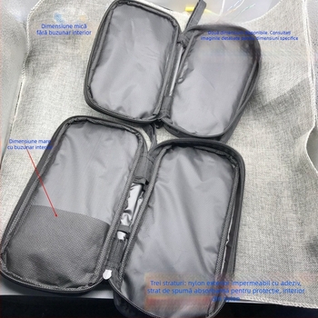 Cutie din plastic pentru unelte: multimetr digital, clampmetru și ampermetru; geantă compactă de unelte pentru reparații