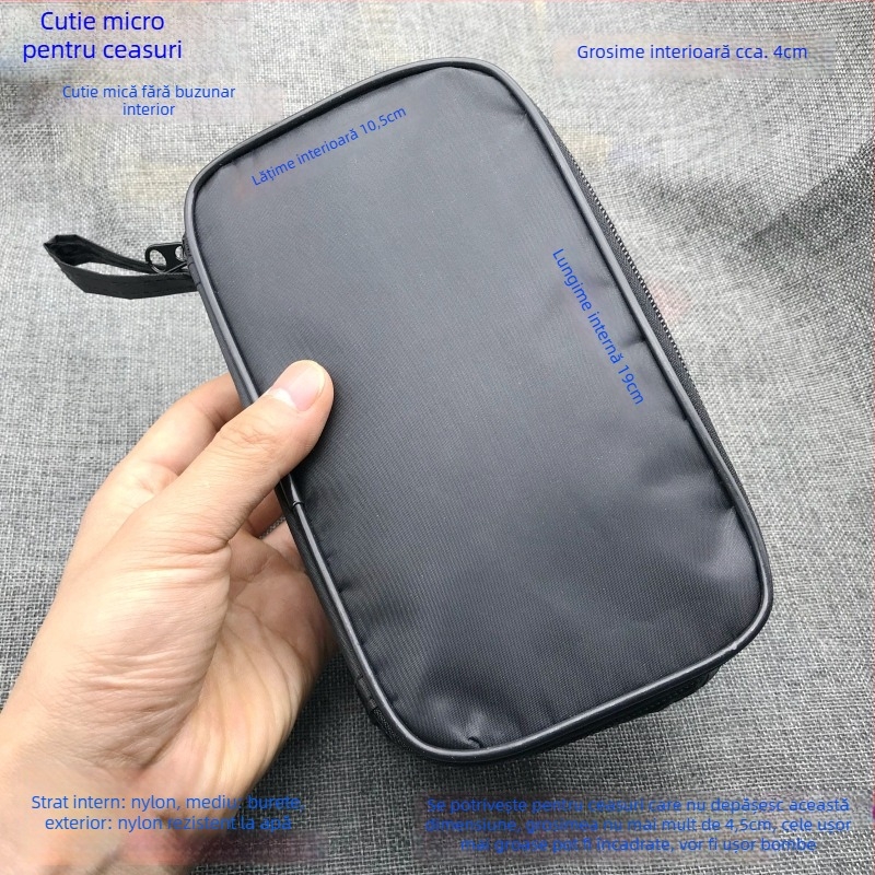 Cutie din plastic pentru unelte: multimetr digital, clampmetru și ampermetru; geantă compactă de unelte pentru reparații