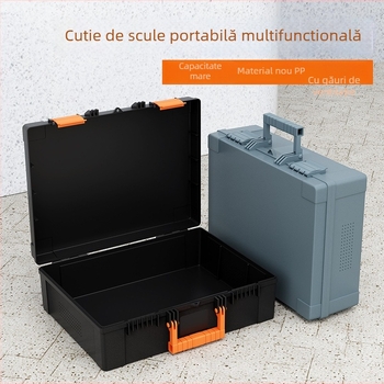 Snij Cutie de Unelte din Plastic, Material PP, Design Portabil cu Un Singur Strat, Depozitare pentru Instrumente și Vehicule