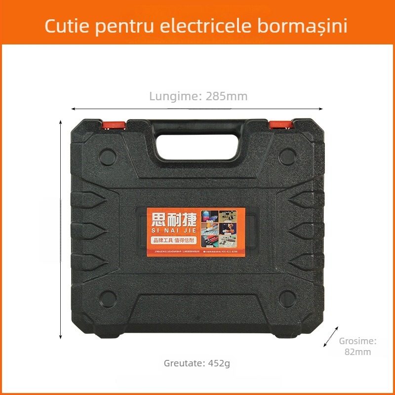 Snij Cutie de Unelte din Plastic, Material PP, Design Portabil cu Un Singur Strat, Depozitare pentru Instrumente și Vehicule