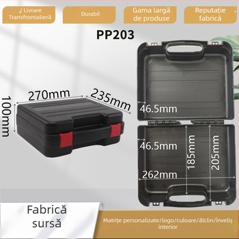 Cutie protejată de unelte din plastic pentru lucrări electrice — impermeabil, design îngroșat, portabilă pentru mașină, capacitate 4,8 L, sarcină 25 kg
