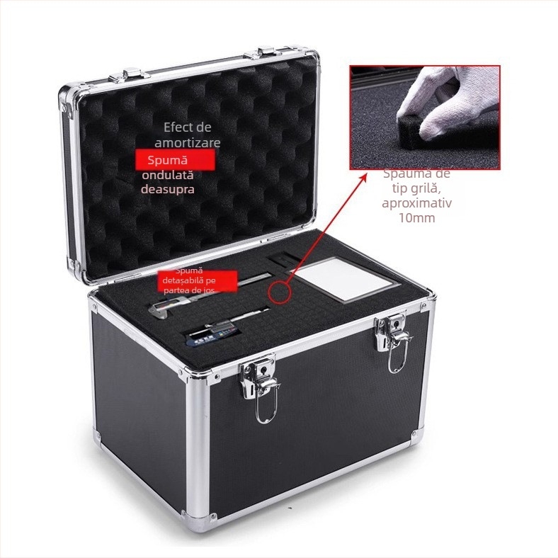 Cutie pentru unelte din aliaj de aluminiu – Cutie de depozitare multifuncțională