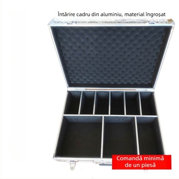 Caseră zbor din aliaj de aluminiu; impermeabilă, antișoc, cu roți pentru transport