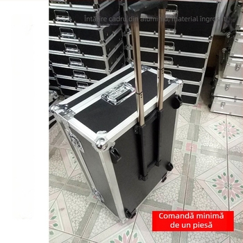 Caseră zbor din aliaj de aluminiu; impermeabilă, antișoc, cu roți pentru transport