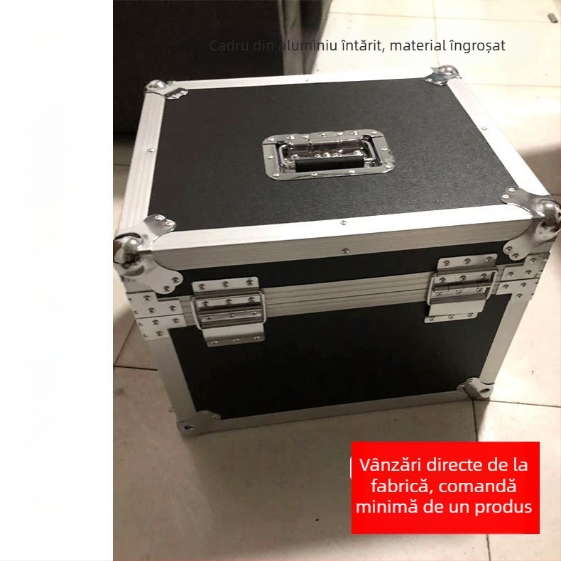 Caseră zbor din aliaj de aluminiu; impermeabilă, antișoc, cu roți pentru transport
