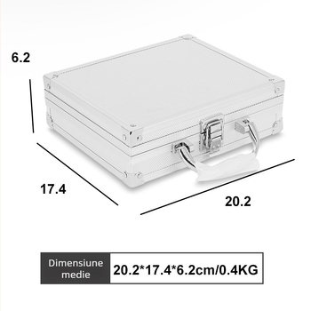 Geantă de unelte din aliaj de aluminiu, portabilă, cu panou din placă de densitate – cutie multifuncțională pentru unelte și aparate