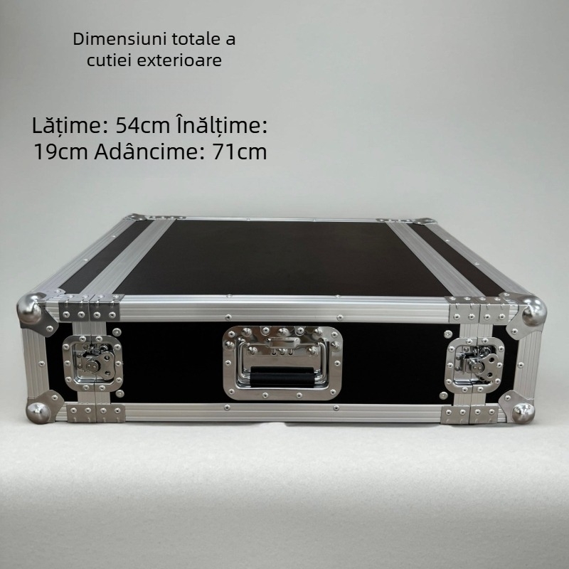 Carcasă zburătoare din aliaj de aluminiu pentru echipamente audio, strat unic, fără roți, rack de amplificator