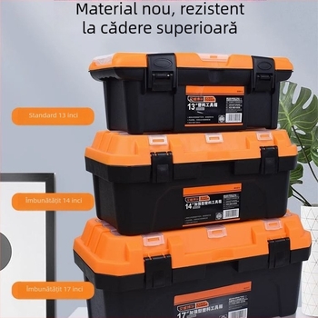 Trusă de scule pentru electricieni și mecanici, cu cadru PP, căptușeală PP și plăcuță din oțel laminat la rece; capacitate de încărcare 50