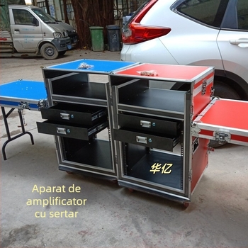 Dulap flight case cu sertare – Huayi; depozitare pentru echipamente și iluminare de scenă