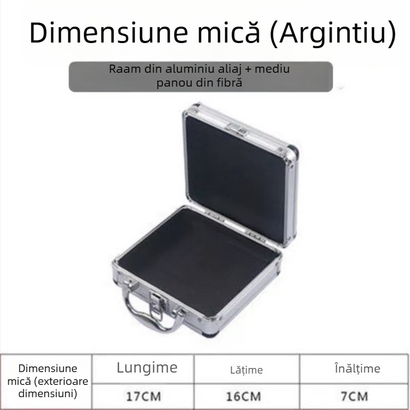 Cutie de unelte din aliaj de aluminiu, portabilă, pentru unelte hardware și grădină, seria Tool Box