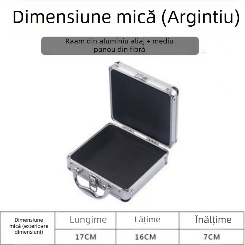 Cutie de unelte din aliaj de aluminiu, portabilă, pentru unelte hardware și grădină, seria Tool Box
