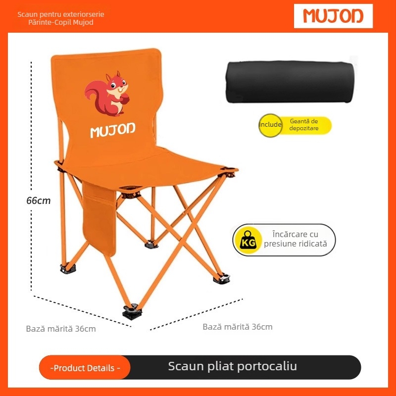 Moon Chair pentru copii și părinți, scaun pliabil exterior, Oxford cloth, brand Mujod