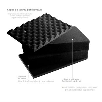 Xc carcasă compactă din PP pentru instrumente de precizie, cu opțiune de personalizare, duritate medie spre tare