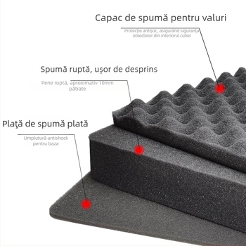 Xc carcasă compactă din PP pentru instrumente de precizie, cu opțiune de personalizare, duritate medie spre tare